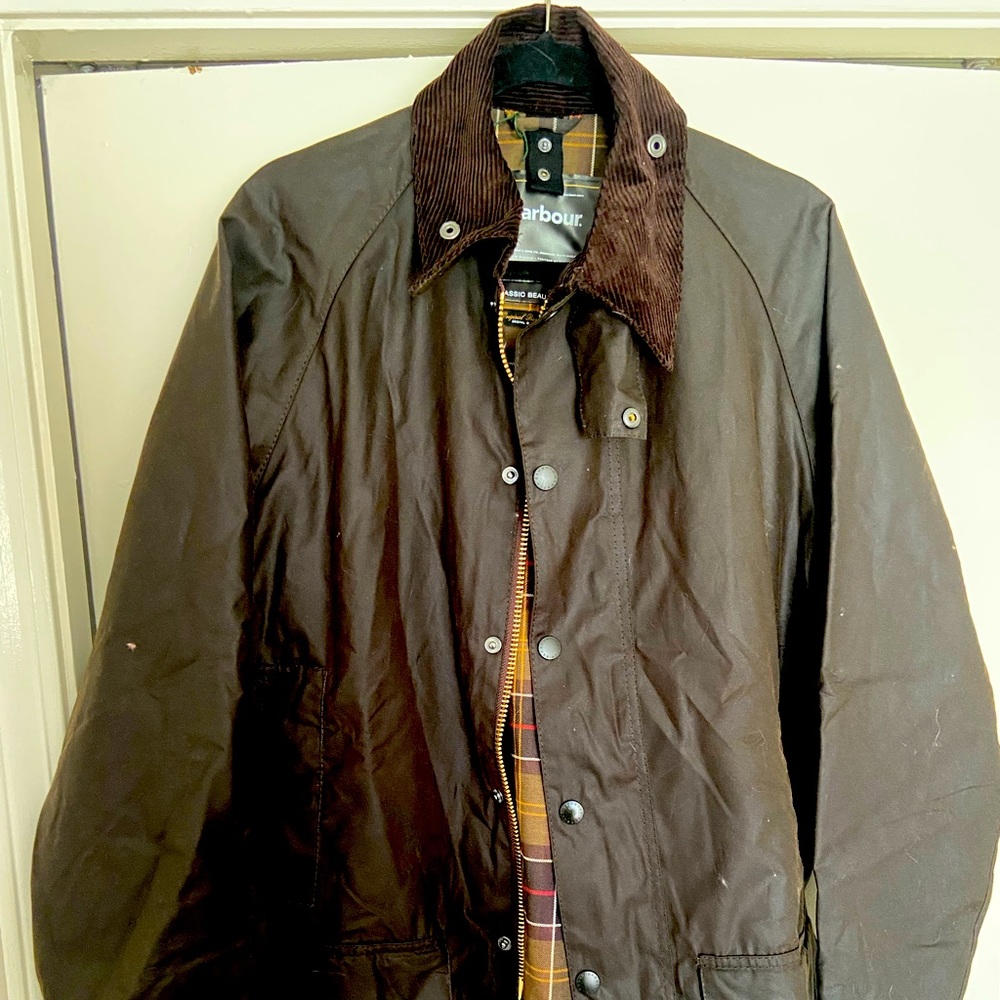 Barbour waxed canvas jacket
